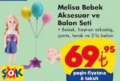 MELİSA BEBEK AKSESUAR VE BALON SETİ OYUNCAK MELİSA BEBEK AKSESUAR VE BALON SETİ OYUNCAK